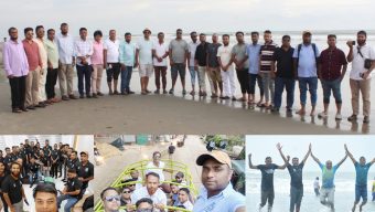 রেজওয়ান আহমদ: সমুদ্র সৈকতে বিএমজেএ সিলেটের আনন্দ ভ্রমণ