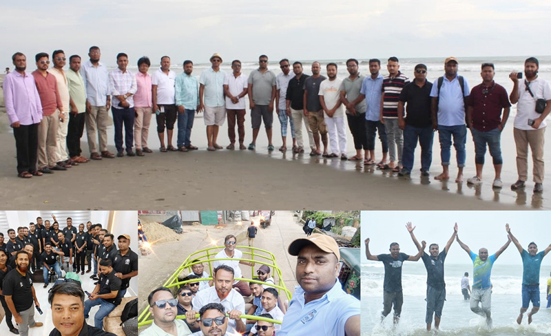 রেজওয়ান আহমদ: সমুদ্র সৈকতে বিএমজেএ সিলেটের আনন্দ ভ্রমণ